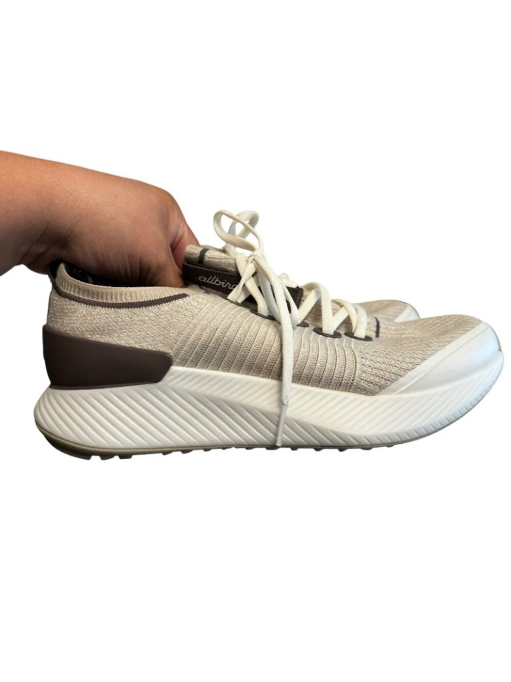 Allbirds Tree Gliders Sneakers Shoes Beige Brown Casual Comfort Women’s Size 8.5 - Picture 2 of 10